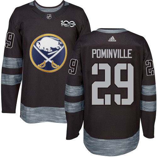 Adidas Sabres #29 Jason Pominville Black 1917-100th Anniversary Stitched NHL Jersey